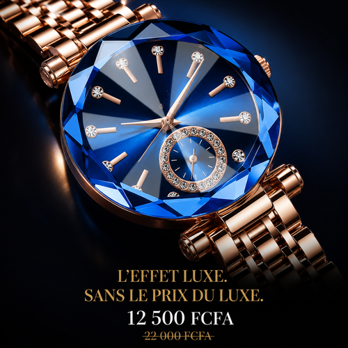 Élégance Royale™  –  Montre Femme Luxe Cristal